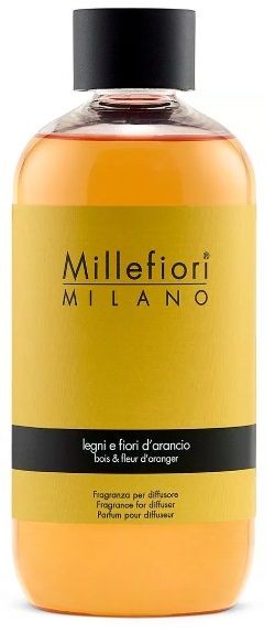 Millefiori Milano, náplň do difuzéru 250ml, Legni & Fiori d’Arancio, Drevo a pomarančové kvety