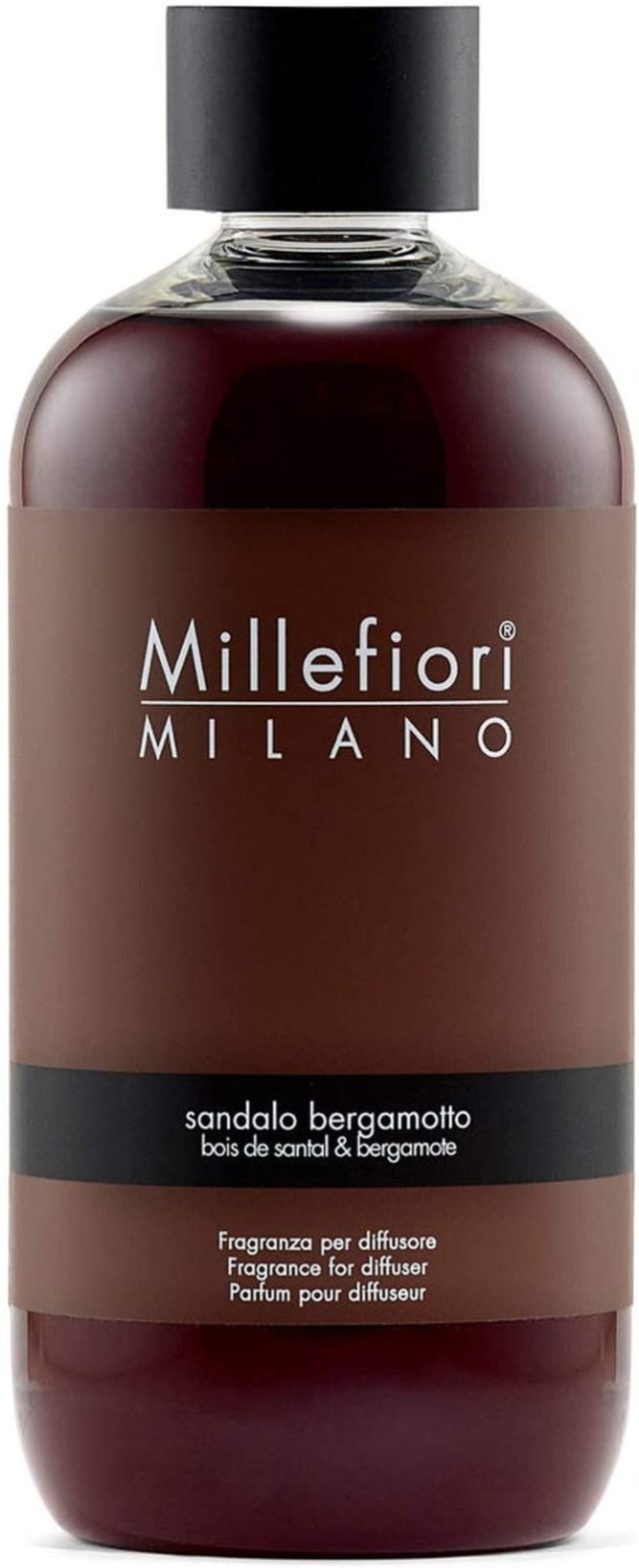 Millefiori Milano, náplň do difuzéru 500ml, Sandalo Bergamotto, Santalové drevo a bergamot